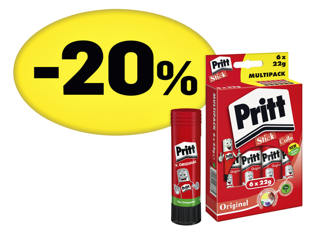 Glue stick Pritt Stick Original 22gr promo pack