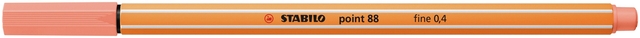 Fineliner STABILO point 88/26 fijn abrikoos