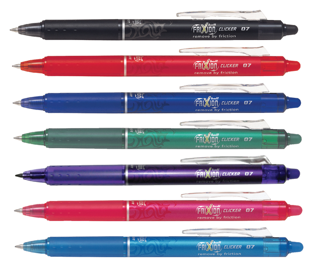 FriXion Ball Clicker 0.7 - Gel Ink Rollerball - Blue - Medium Tip