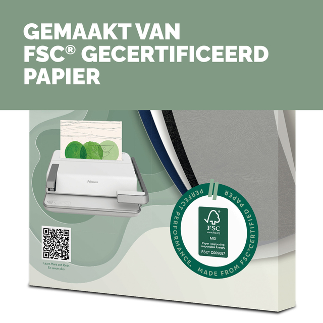 Voorblad Fellowes A4 FSC translucent papier 150gram 50vel
