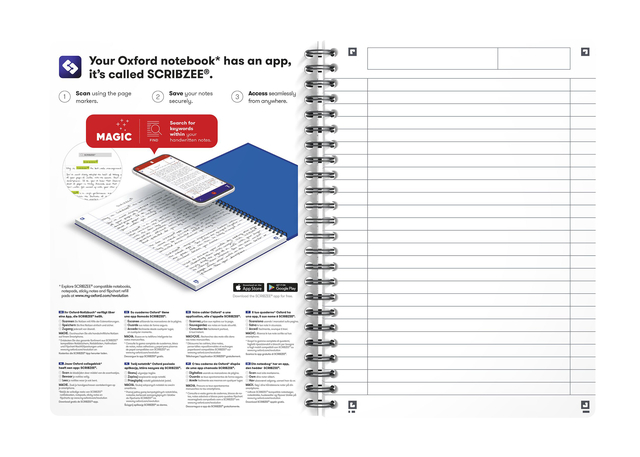 OXFORD Office Essentials A5 Soft Card Twin-wire Notebook Ruled 180 Pages Assorted Colours SCRIBZEE® Compatibl