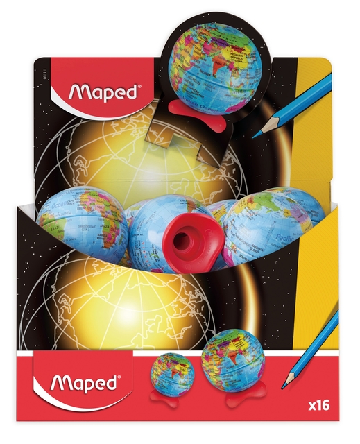 PENCILSHARPENER MAPED GLOBE