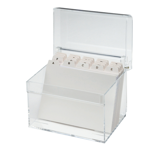 Acrylic Index Card Box, DIN A6