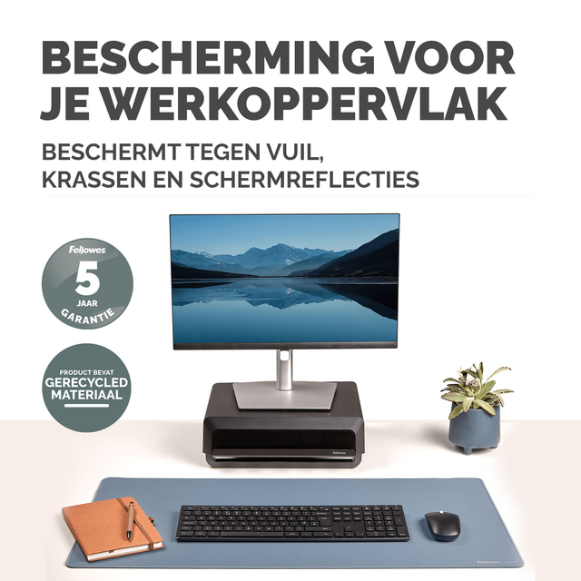 Bureau-onderlegger Fellowes Breyta blauw