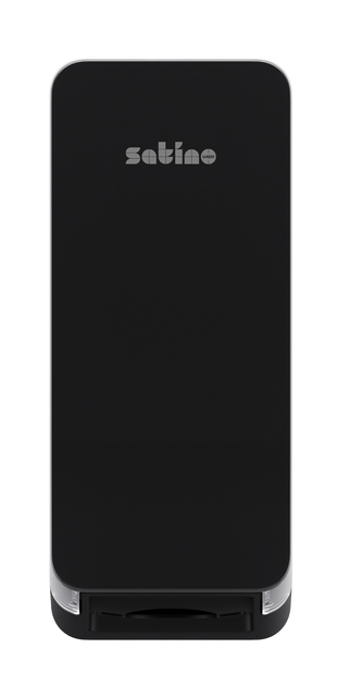 Toiletpapierdispenser Satino BT1 Hyginity gevouwen zwart 333425