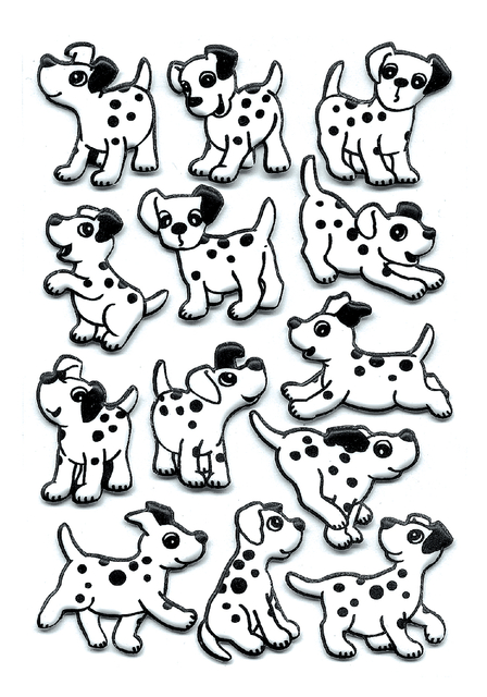 Stickers Dalmatians, foam