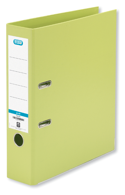 ELBA Lever Arch File Rado "smart Pro+", exchangeable spine label, A4 Spine 80 mm 2 Rings PP/PP Green