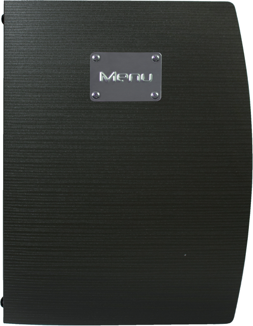 Menukaart Securit Rio A4 1 x 2 tassen zwart