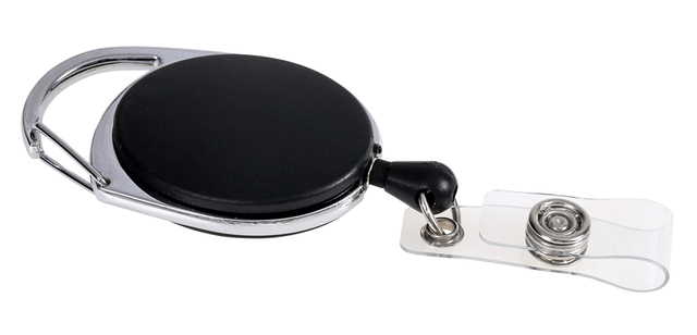 Badge reel OPUS 2 with carabiner and strip 10 pieces
