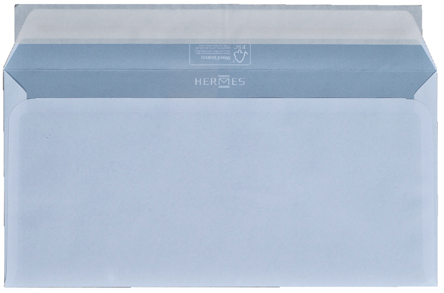 Envelop Hermes bank EA5/6 110x220mm zelfklevend wit doos à 500 stuk
