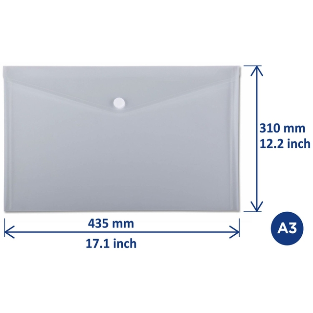 Envelope HF2 A3 transparent landscape clear