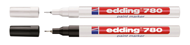 Paintmarker edding 780 op oliebasis 0.8mm wit