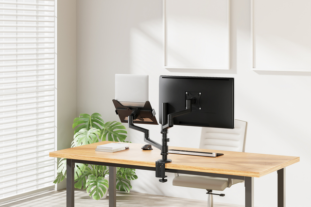 Monitorarm + laptophouder Neomounts NEXT DS20 17-27'' zwart