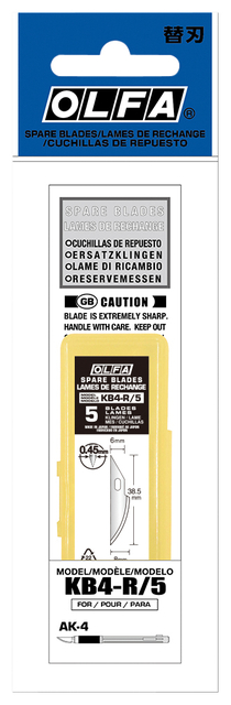 Reservemes Olfa KB4-R blister à 5 stuk
