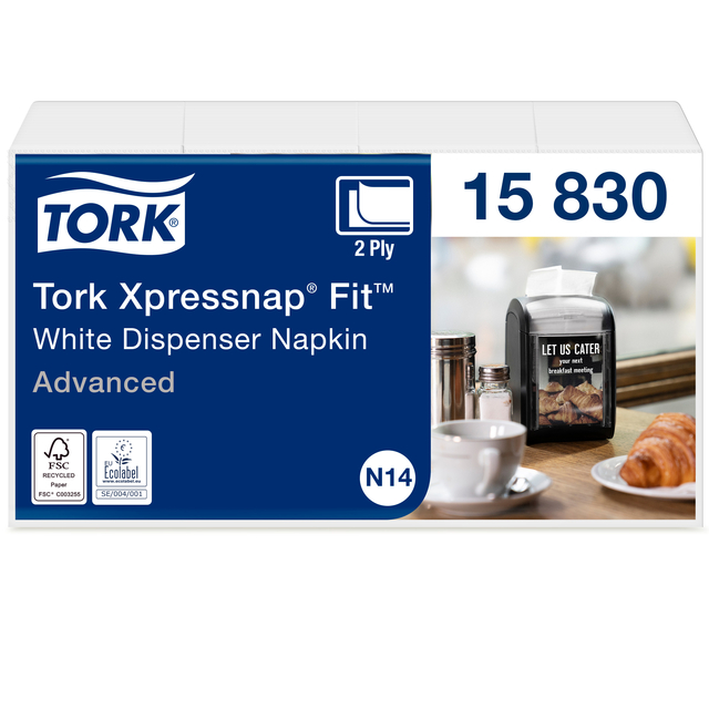 Napkins Tork Xpressnap Fit ® N14 2-ply white 1583