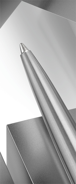 Balpen Parker Jotter XL Monochrome stainless steel medium blister à 1 stu