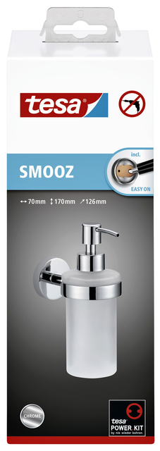 Zeeppomp tesa® Smooz hoogglans verchroomd metaal zelfkleven