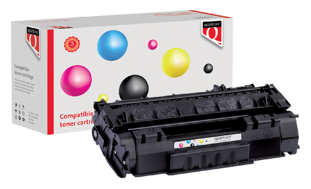 Tonercartridge Quantore alternatief tbv HP Q7553A 53A zwart