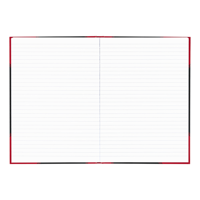Landré A4 china hard cover exercise book, ruled, 192 pages, black/re