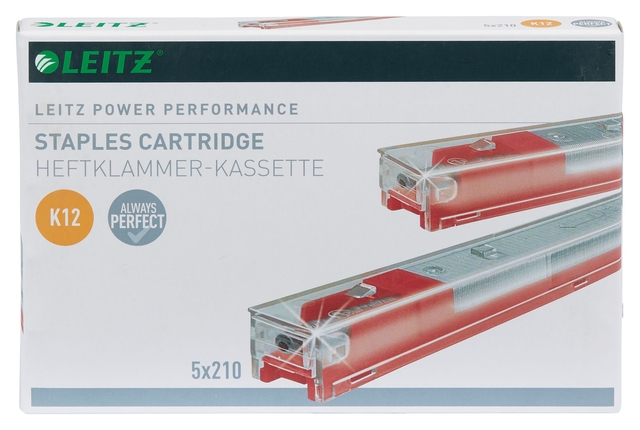 Leitz Stapler Cartridge K12 210 Red