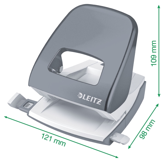Office Hole Punch Leitz 5008 NeXXt Style Metal 30 sheet black blister