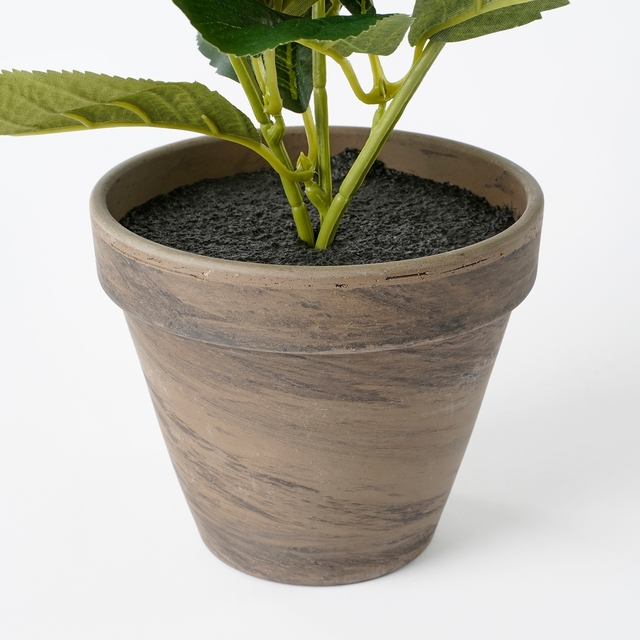 Kunstplant Mica Hortensia in pot groen Ø35 40c