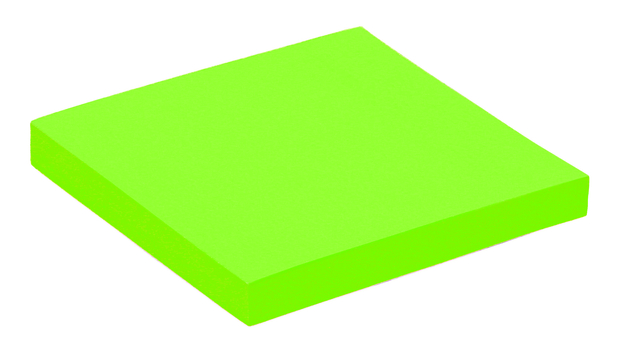 Sticky notes Quantore 76x76mm neon green