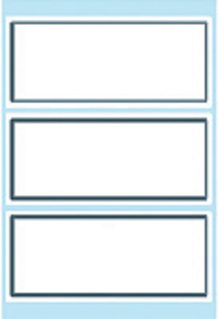 Book labels 82x36mm grey frame 6 sh.