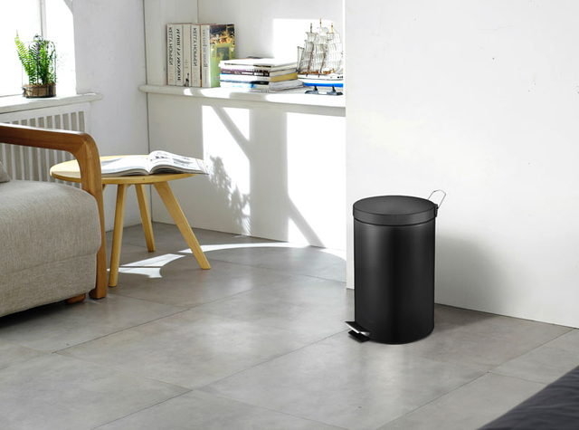 Pedaalemmer Vepa Bins 12 liter zwart