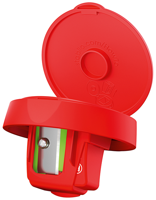 Puntenslijper STABILO 4849 woody 3 in 1 rood