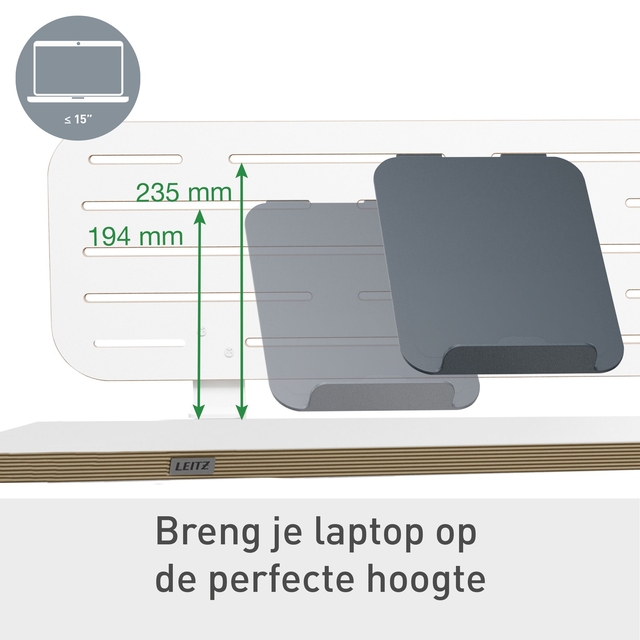 Desk hanging board Leitz Ergo with laptop holder