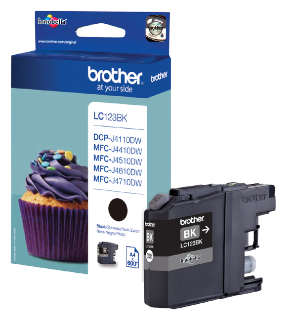 Brother IJ Cartridge Blk LC123BK