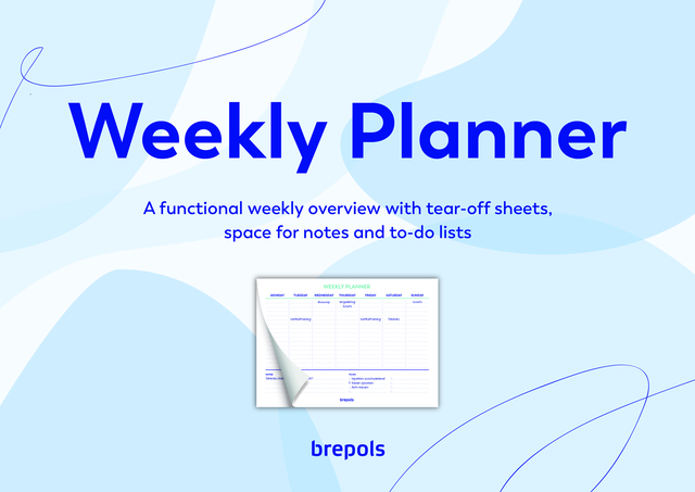 PLANNER BREPOLS WEEKLY PLANNER A4 7D/1P