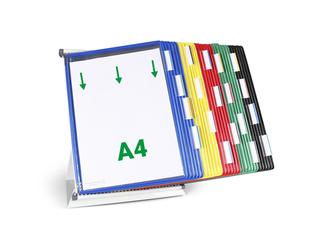 Zichtpanelensysteem bureau Tarifold metaal A4 met 30-tassen assorti