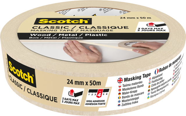 Masking tape Scotch Classic 24mmx50m beige
