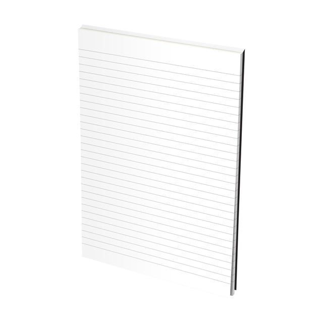 OXFORD Office Essentials A4 Soft Card Glued Notepad 100 Pages Ruled Black