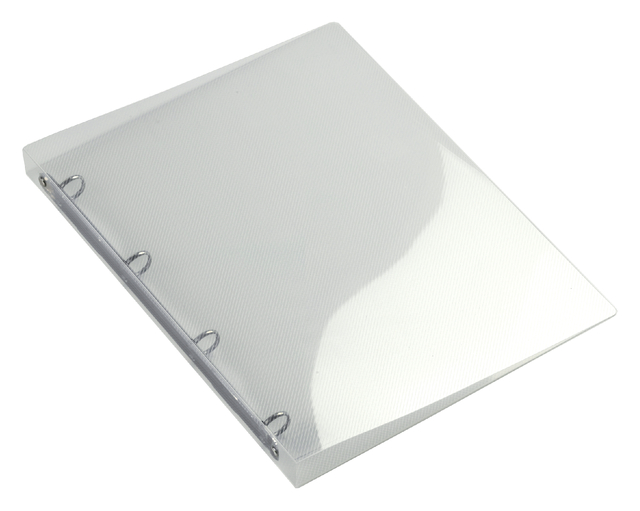 Ring binder HF2 translucent 4R/16 mm, white