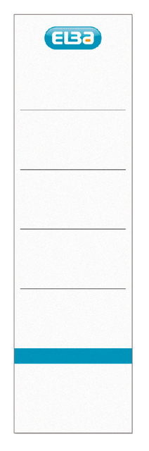 ELBA Spine Label Lever Arch File "smart Pro/Pro+", 8cm, for inserting, white, Pack of 10