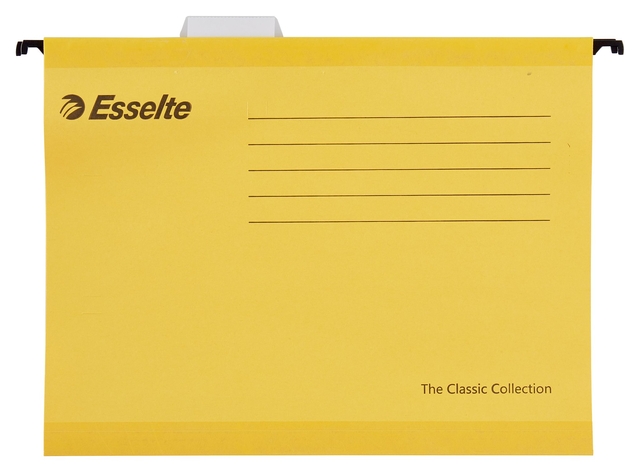 Reinforced Suspension File Esselte Classic A4 V-bottom yellow