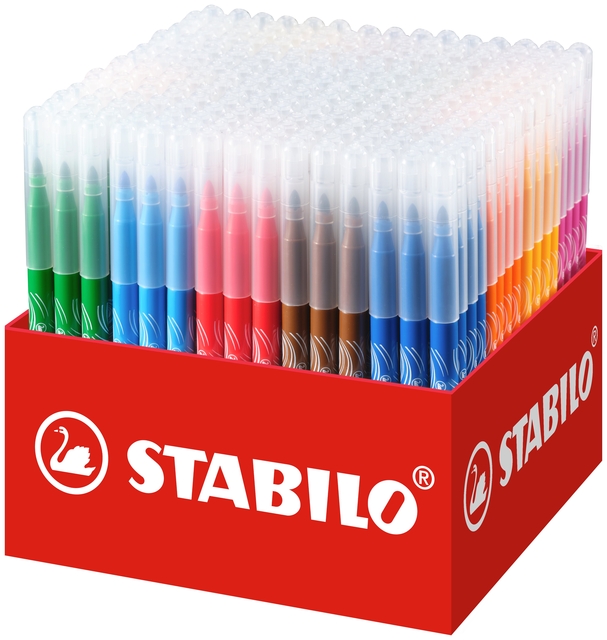 Viltstift STABILO power 280 medium assorti classpack à 240 stuk