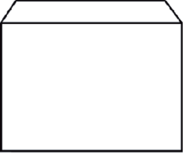 Envelope Quantore bank C6 114x162mm self-adhesive white 50 pieces