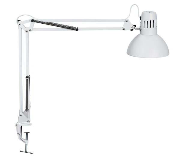 Bureaulamp MAUL Study tafelklem excl.LED lamp E27 wit