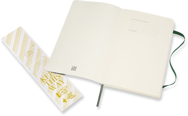 Notitieboek Moleskine large 130x210mm lijn soft cover myrtle green