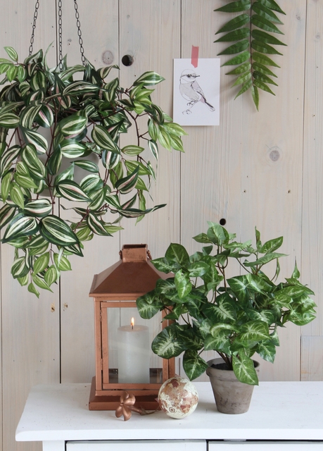 Kunstplant Mica Syngonium groen in pot Ø25 35c