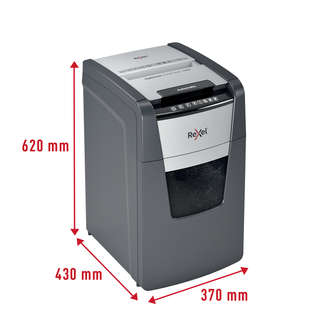 Papiervernietiger Rexel Optimum Auto+ 130M snippers 2x15mm
