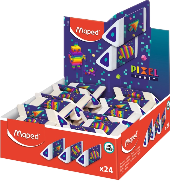 Gum Maped Pixel Party Pyramid display à 24 stuk