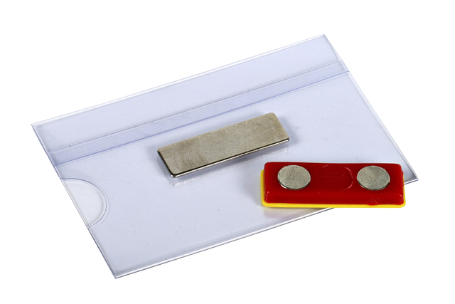 Badge OPUS 2 magnetic 90 x 54 mm/24 pieces
