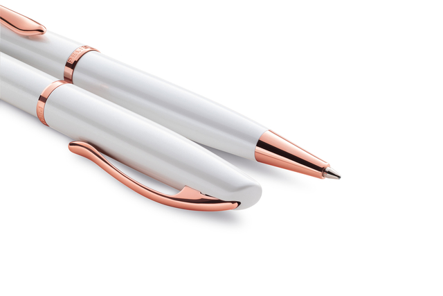 Schrijfset Pelikan Jazz Noble Elegance K36+P36 medium pearl