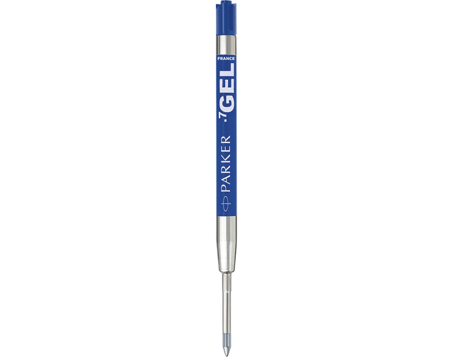 Gelschrijvervulling Parker Quink medium blauw blister à 2 stuk