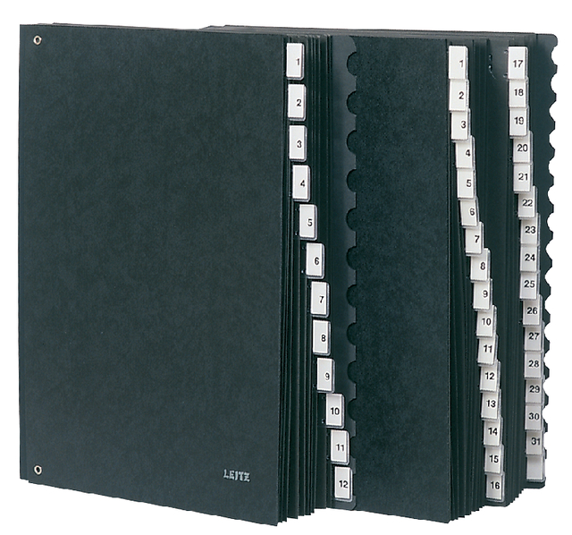 Signature book Leitz carton A-Z international black